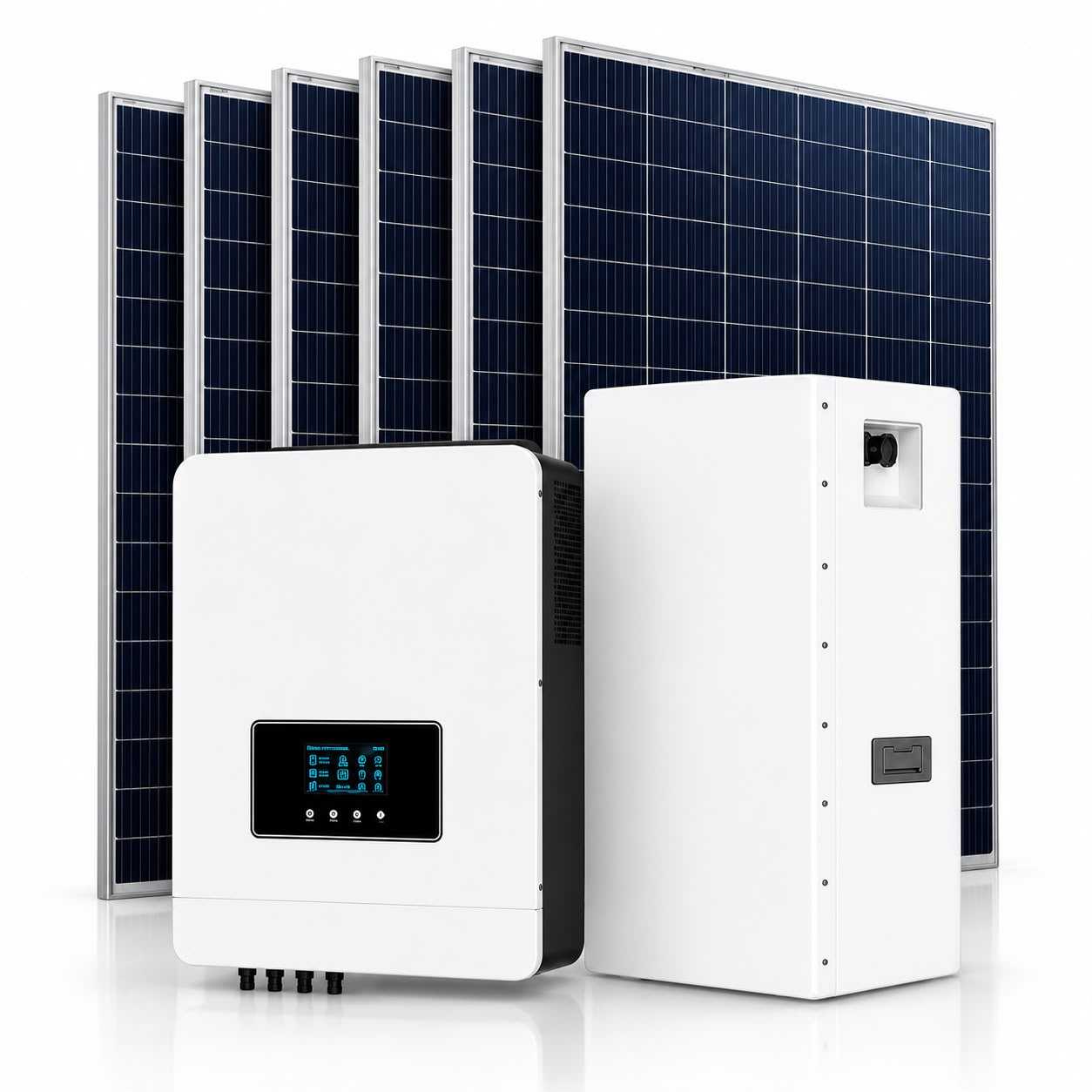 11kW Complete Solar System with 5.12kWh lithium battery and six 600W solar panels